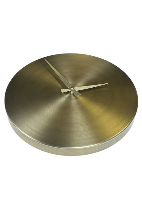 Wallity Reloj de Pared Decorativo de Metal Dorado
